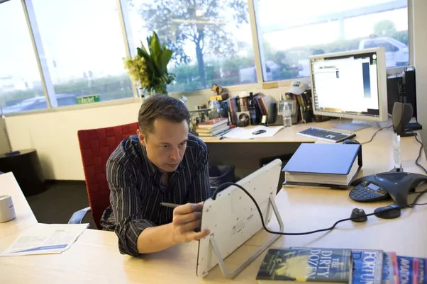 Elon Musk workspace